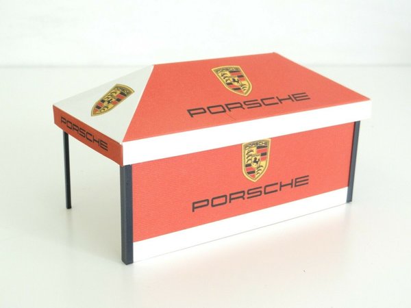 Rennzelt "Porsche" , rot